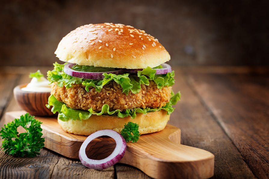 chicken breast fillets burger