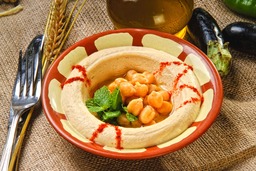 dish of hummus